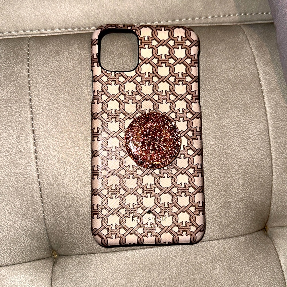 iPhone, 11 Pro Max, Kate Spade phone case with pop socket